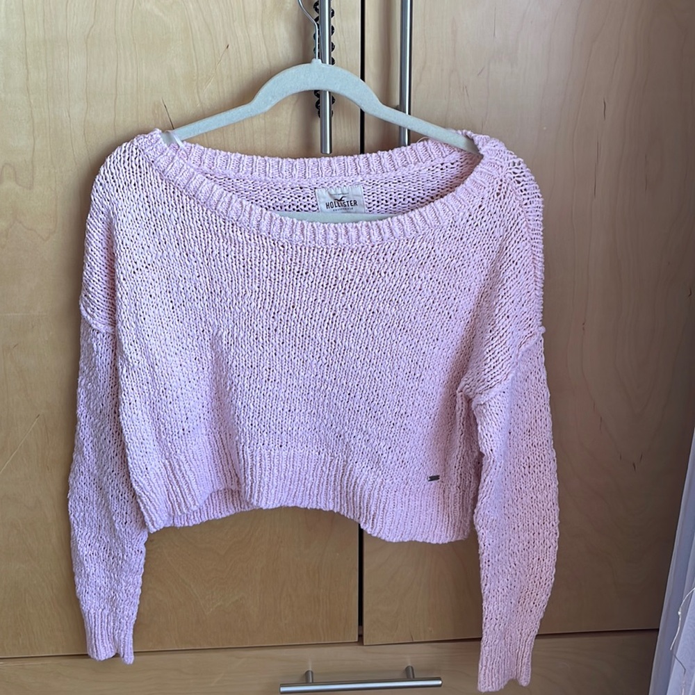 Pink knit sweater